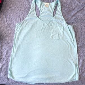 Zine teal / mint pocket tank top